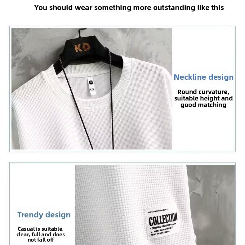 Men's loose short-sleeved summer shirt